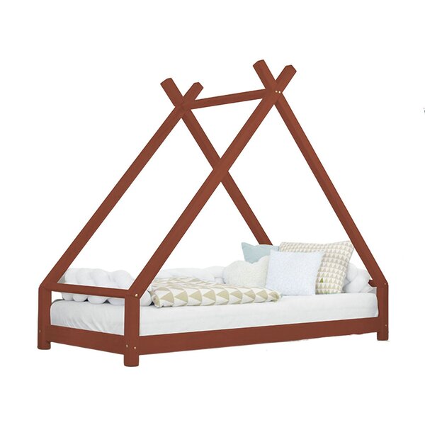 Lit tipi enfant TAHUKA 90 x 200 rouge brique