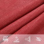 vidaXL Voile d'ombrage 160 g/m² Rouge 4x7 m PEHD