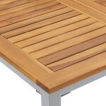 vidaXL Ensemble de salle à manger de jardin 7 pièces en bois massif d'acacia et métal