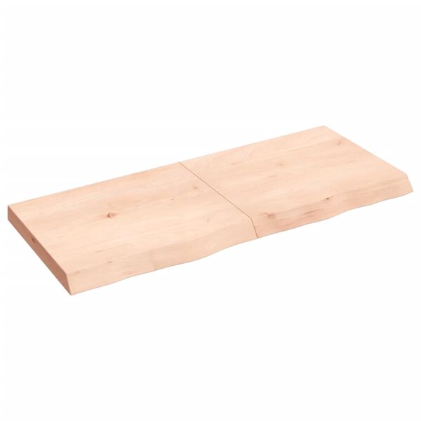 vidaXL Dessus de table 120x50x(2-6) cm bois de chêne massif non traité