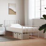 vidaXL Matelas en mousse blanc 90x220 cm dureté H2 H3