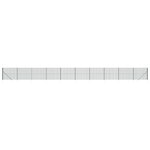 vidaXL Clôture en treillis métallique et piquet d'ancrage vert 1 6x25m