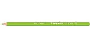 Crayon de couleur ERGOSOFT Triangulaire Mine 3 mm Coloris Vert-jaune STAEDTLER
