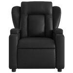 vidaXL Fauteuil de massage inclinable électrique noir similicuir