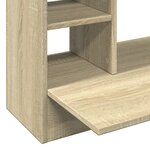 vidaXL Bureau mural chêne sonoma 105x48x75 cm bois d'ingénierie