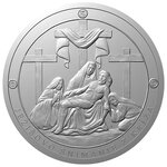 Pièce de monnaie en Argent g 42 Millésime 2023 JESUS TAKEN DOWN FROM THE CROSS