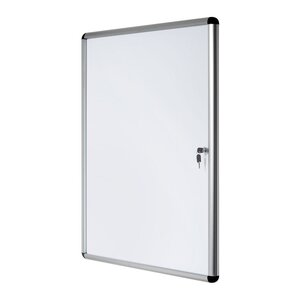 Vitrine d'intérieur Enclore porte-battante fond magnétique, 1 feuille A3, dimensions L36,7 x H50 x P3,5 cm