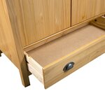 vidaXL Garde-robe à 3 portes Hill 127x50x170 cm Pin solide