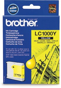 Cartouche d'encre brother lc1000y (jaune)