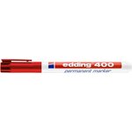 Marqueur Permanent 400 Rouge Pointe Fine 1 mm x 10 EDDING