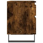 vidaXL Tables de chevet 2 Pièces chêne fumé 40x35x50 cm bois ingénierie