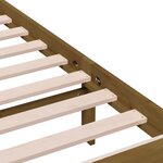 vidaXL Cadre de lit Marron miel Bois massif 200x200 cm