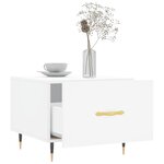 vidaXL Tables basses 2 Pièces blanc 50x50x40 cm bois d'ingénierie
