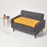Coussin rehausseur pour canapé en coton  Jaune moutarde - HOMESCAPES