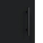 vidaXL Buffet noir 90x34x80 cm bois d'ingénierie