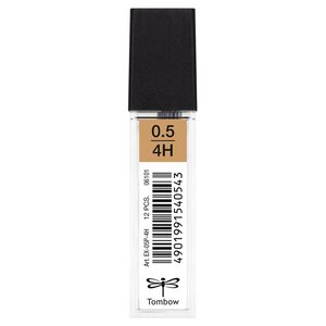 Etui de 12 Mine pour porte-mine pointe calibrée 0 5 mm dureté 4H x 12 TOMBOW