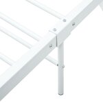vidaXL Cadre de lit Blanc Métal 100 x 200 cm