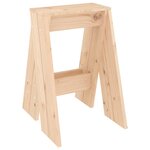 vidaXL Tabourets lot de 2 40x40x60 cm bois massif de pin