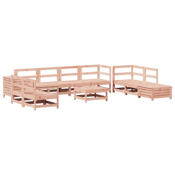 vidaXL Salon de jardin 11 Pièces bois massif sapin de douglas