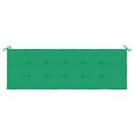 vidaXL Coussin de banc de jardin vert 150x50x3 cm tissu oxford