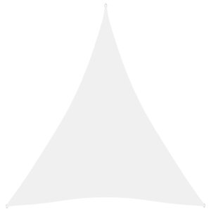 vidaXL Voile de parasol tissu oxford triangulaire 5x6x6 m blanc