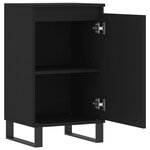 vidaXL Buffets 2 Pièces noir 40x35x70 cm bois d’ingénierie