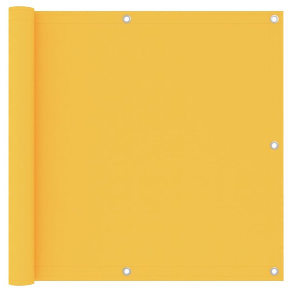 vidaXL Écran de balcon Jaune 90x600 cm Tissu Oxford