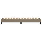 vidaXL Cadre de lit sans matelas taupe 80x200 cm tissu