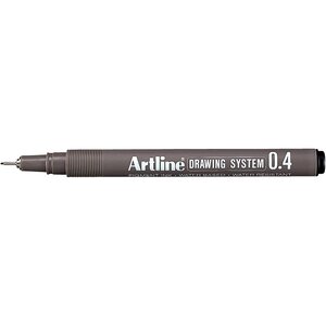 Feutre 'Drawing System' pointe 0,4 mm noir ARTLINE