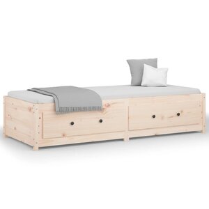 vidaXL Lit de jour 90x190 cm Simple Bois de pin massif