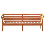 vidaXL Lit de jour sans matelas cire marron 90x190 cm bois pin massif