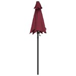 vidaXL Parasol Bordeaux 200x224 cm Aluminium