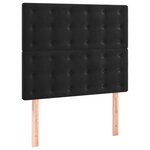vidaXL Cadre de lit avec tête de lit Noir 100x200 cm Velours