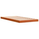 vidaXL Cadre de lit cire marron 90x190 cm bois de pin massif