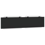 vidaXL Coussin de tête de lit noir et blanc 200 cm similicuir
