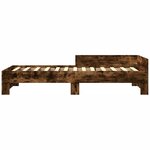 vidaXL Cadre de lit sans matelas chêne fumé 90x200cm bois d'ingénierie