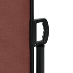 vidaXL Auvent latéral rétractable Marron 200x1200 cm