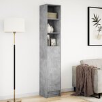 vidaXL Buffet avec LED gris béton 36x32 5x200 cm bois d'ingénierie