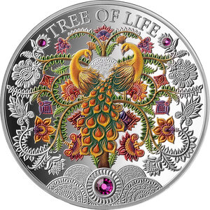 Monnaie SUMMER TREE OF LIFE 1 Oz Argent 5 Cedis Ghana 2026