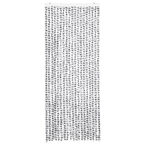 vidaXL Moustiquaire Gris clair et gris foncé 56x185 cm Chenille