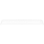 vidaXL Serre avec cadre en acier blanc 48 m² 16x3x2 m