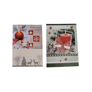 6 Étiquettes Cadeaux Noël A Coller - Bougies