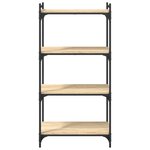 vidaXL Bibliothèque à 4 niveaux chêne sonoma 60x30x120 cm