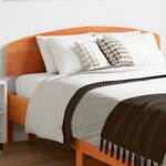 vidaXL Tête de lit cire marron 120 cm bois massif de pin