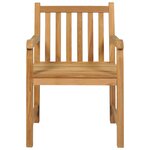 vidaXL Ensemble à manger de jardin 5 Pièces Bois de teck solide