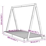 vidaXL Cadre de lit pour enfants 90x200 cm bois de pin massif