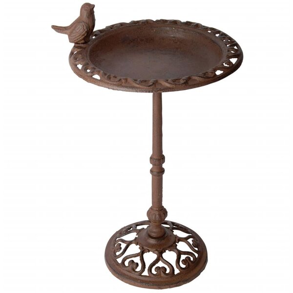 Esschert Design Baignoire pour oiseaux 22 5 x 22 5 x 38 5 cm