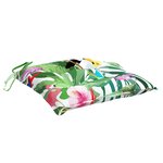 vidaXL Coussins de chaise lot de 2 multicolore 40x40x7 cm tissu