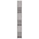 vidaXL Bibliothèque/Séparateur de pièce sonoma gris 100x24x188 cm