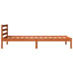 vidaXL Cadre de lit sans matelas cire marron 90x200 cm bois pin massif